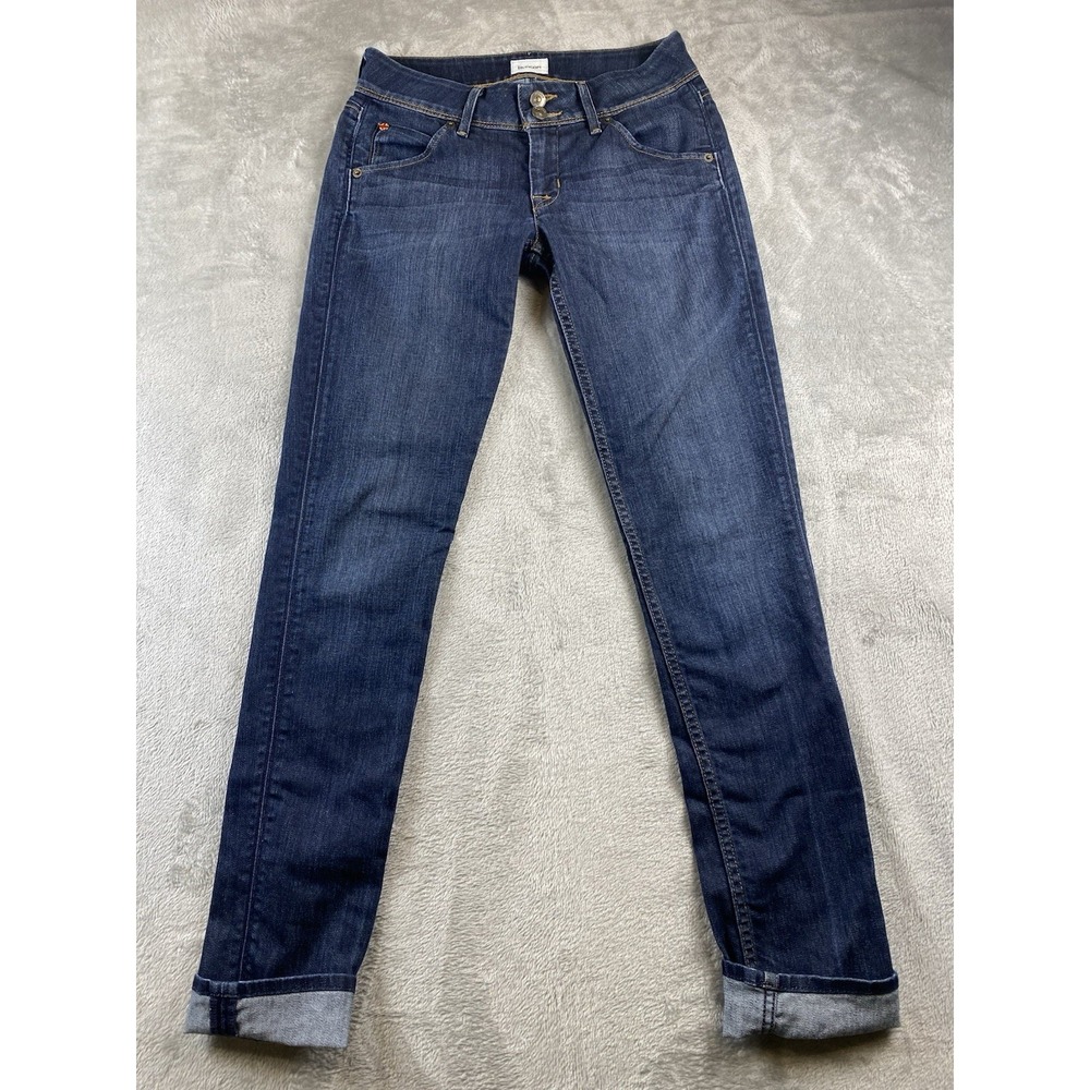 Hudson Jeans Womens Collin Flap Pocket Skinny Low Rise Dark Wash size 26 Stretch